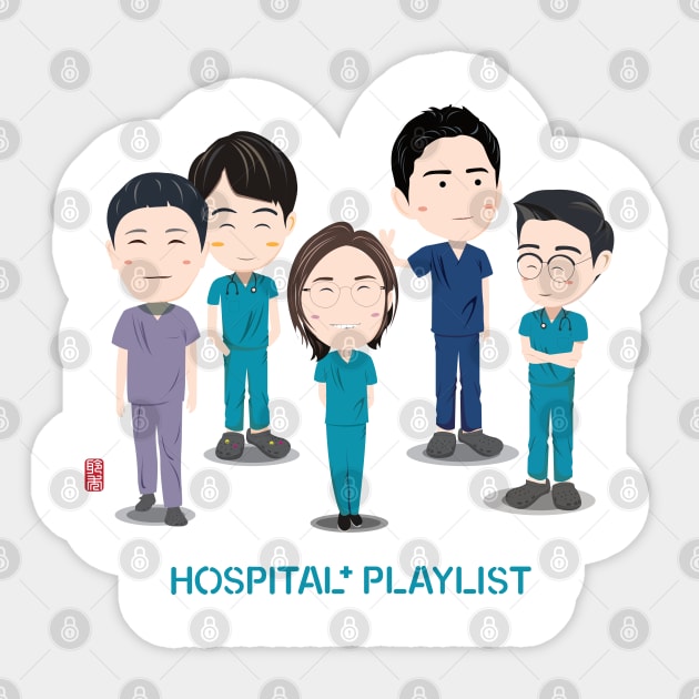 Hospital Playlist Sticker by Arviana Design